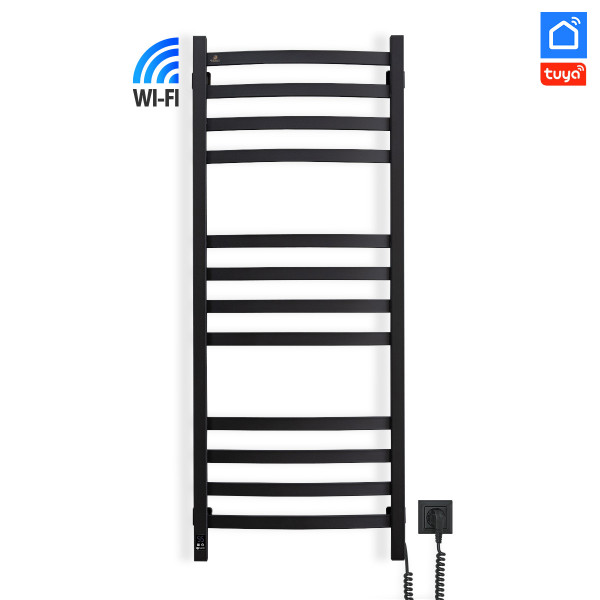 Полотенцесушитель электрический Navin Avalon 480х1200 Sensor с Wi-Fi правый, черный муар