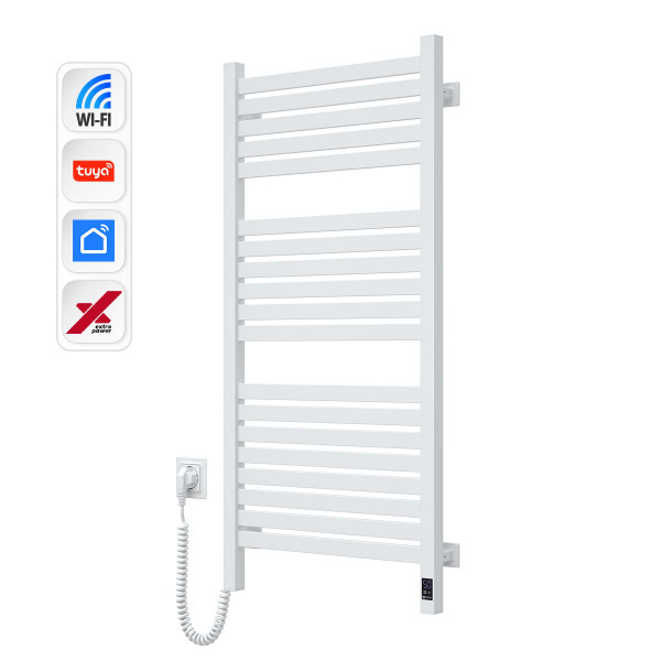 Электрический полотенцесушитель NAVIN Авангард X 480х1000 Sensor с WI-FI левосторонний, белый