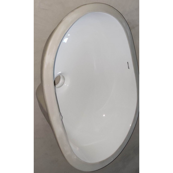 Раковина врізна під стільницю MIXXUS PREMIUM ELLIPSE-1701 570х385х205mm з переливом (MP6566)