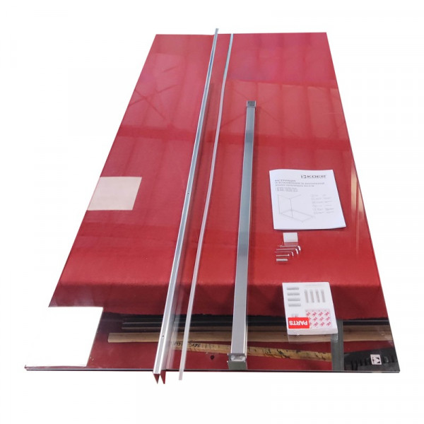 Душова перегородка Koer SR SP01-90x200-TR-01 Walk-In прозоре скло Easy Clean 8мм, хром (KR5392)