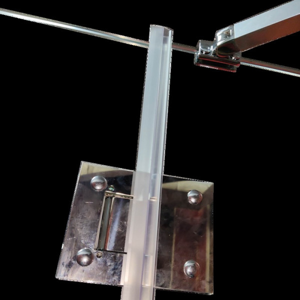 Бічна стінка до кабіни Koer SR SW04-80x200-TR-01 прозоре скло Easy Clean 10мм, хром (KR5389)