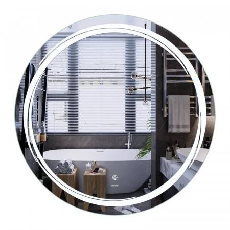 Дзеркало Mixxus Premium WAVE MC04-90 з Led Touch, Anti-fog, димером (3-6,5kK) (MP6637)