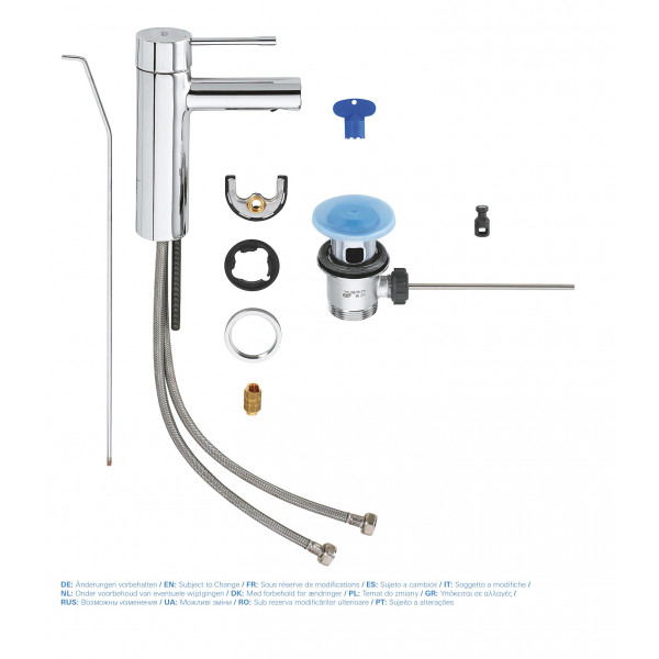 Змішувач для раковини S-розміру Grohe Essence New (32898001)