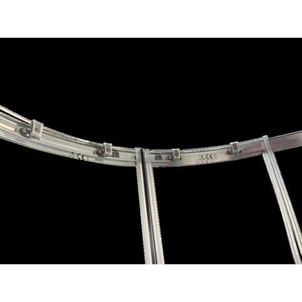 Душова кабіна без піддону Koer SR SC04-90x90x195-TR-01 прозоре скло Easy Clean 5мм, хром (KR5360)