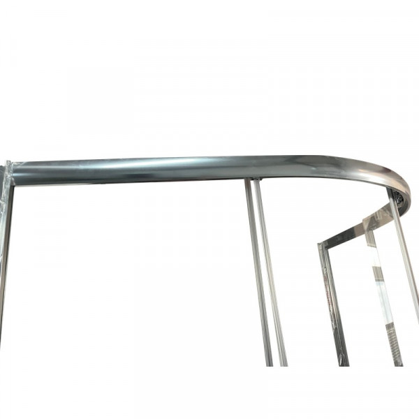 Душова кабіна без піддону Koer SR SC04-90x90x195-TR-02 прозоре скло Easy Clean 5мм SS Color (KR5682)