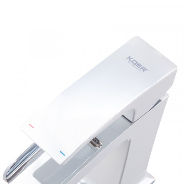 Змішувач для умивальника Koer KB-14007-01 водоспад (Колір хром) (KR3446)