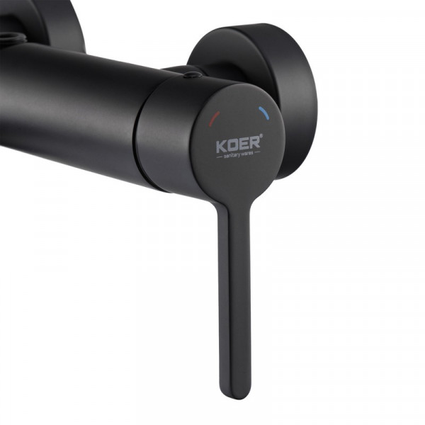 Душова колонна зі змішувачем Koer KB-56029-05 3 функції, колір чорний (KR5490)