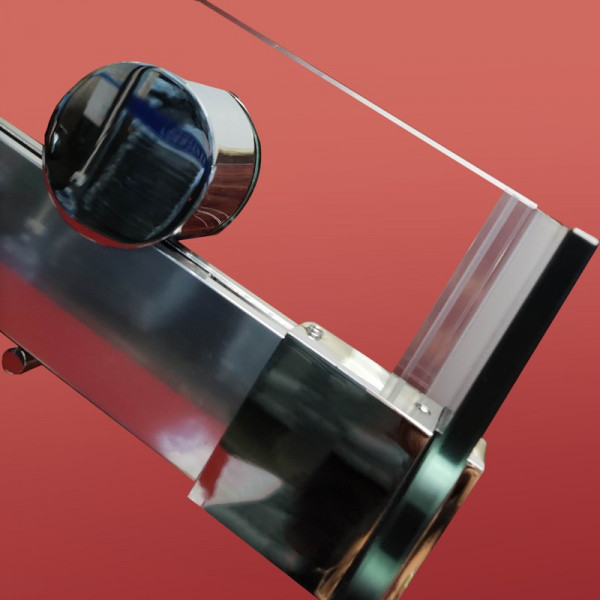 Бічна стінка до кабіни Koer SR SW01-90x200-TR-01 прозоре скло Easy Clean 8мм, хром (KR5381)