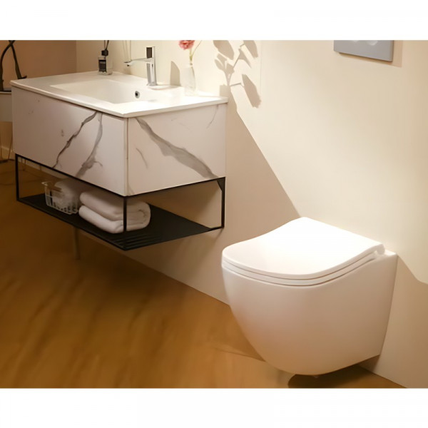 Унітаз підвісний ергономічний Koer TT-0101-T3 520x360x360mm система змиву TORNADO 3.0 (KR5615)