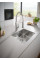 Змішувач для кухні з гнучким виливом Grohe Eurocube (31395000)