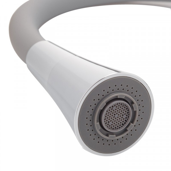 Змішувач для кухні Mixxus Premium Matis 011-T (NUT) Refl.Gray (Колір хром+силік.вилив сірий) (MI8267)