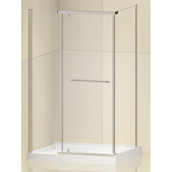 Душова кабіна без піддону Koer SR SC01-120x80x200-TR-01 прозоре скло Easy Clean 8мм, хром (KR5353)