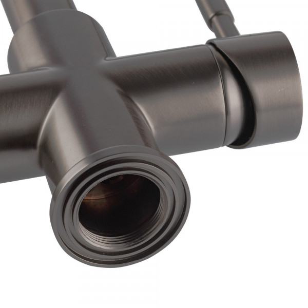 Змішувач для кухні Koer KB-72025-07 з виходом для питної води (вилив - пружина) (KR5016)