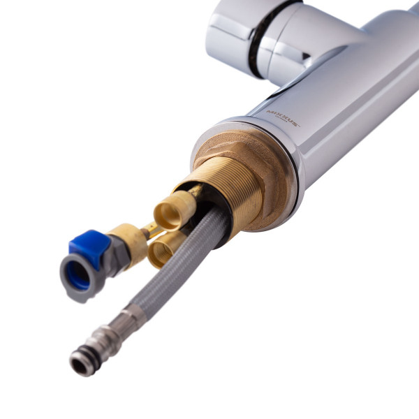 Змішувач для кухні з висувним виливом Mixxus Premium PULL 014 (MI6958)