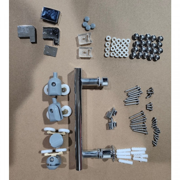 Душова кабіна з низьким піддоном Mixxus HARD SCT01-120x80x198-TR Chrome NEW прозоре скло 5мм (MI8428)