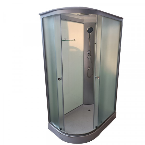 Бокс душовий без гідромасажу Mixxus WAVE SB02-120x80x215-R-FB SATIN з низьким піддоном (MI6893)