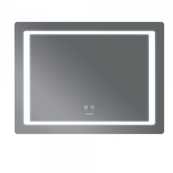 Дзеркало Mixxus STYLE MR13-90x70-Reverse з Led Touch, Anti-fog, димером, регулятором яскравості (MI6667)