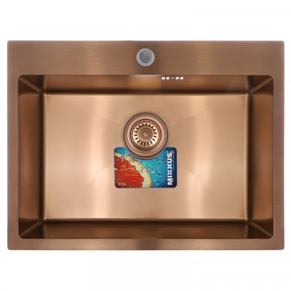 Набір Mixxus SET-6045-200x1.0-PVD (мийка + змішувач + диспенсер) (MX0588)