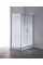 Душова кабіна з низьким піддоном Mixxus HARD SCT01-100x80x198-TR CHROME прозоре скло 5мм (MI6908)