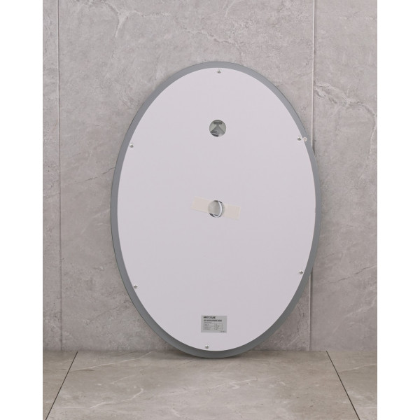 Дзеркало Mixxus PLAIN MV02-60x80 з Led Touch, Anti-fog, димером, регулятором яскравості, годинником (MI6933)