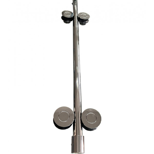 Двері в нішу Koer SR SD06-140x220-TR-01 прозоре скло Easy Clean 8мм, хром (KR5368)