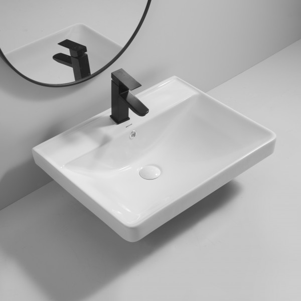 Раковина меблева MIXXUS PREMIUM STYLE-1501 600х480х190mm з отвором під змішувач та переливом (MP6498)