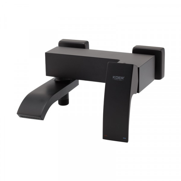 Змішувач для ванни з коротким виливом Koer KB-41007-05 (Колір чорний) (KR3455)