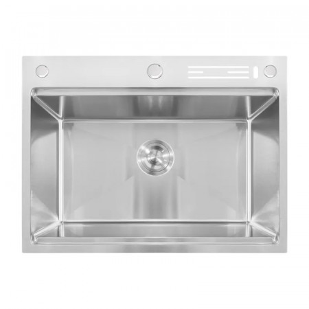 Мийка Mixxus MH7050-SK NANO-SILVER (3.0/0.8) з н.ст., зі сходинкою для суш.,з підст.під ножі(нерж.)(MX1943)