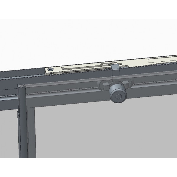 Двері в нішу Koer SR SD05-140x200-TR-01 прозоре скло Easy Clean 6мм, хром (KR5406)