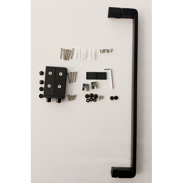 Душова кабіна без піддону Mixxus Premium BEVEL SC01-100x80x195-TR Black прозоре скло 6мм (MI6870)