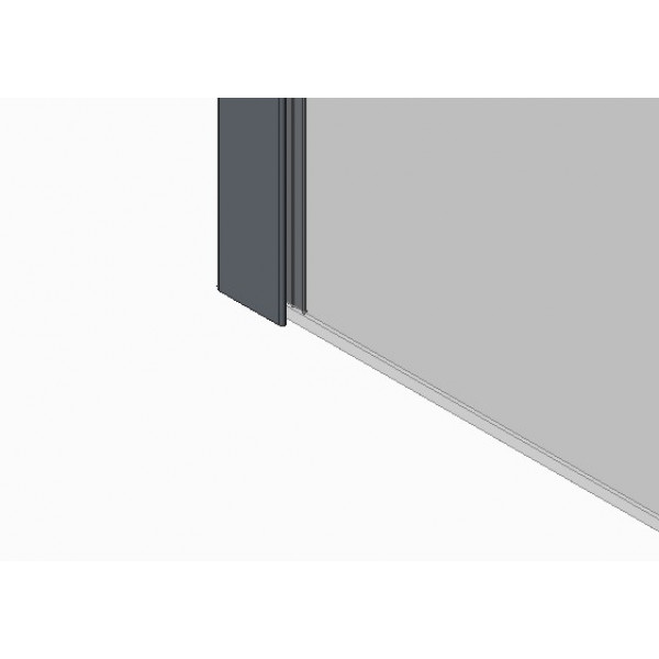 Душова перегородка Koer SR SP03-30x200-TR-01 Walk-In (рух.част) прозоре скло Easy Clean 8мм, хром (KR5399)