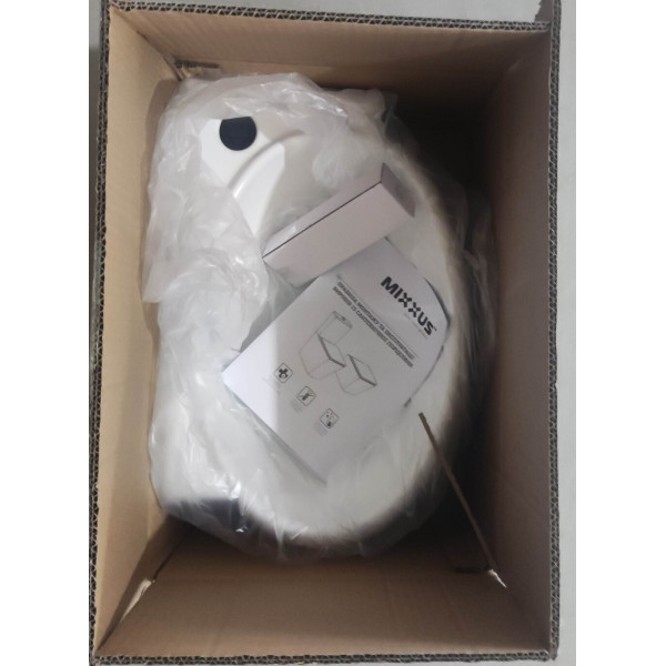 Раковина підвісна Mixxus Premium DIVERSE-1201-L 400х215х140mm з отвором під змішувач та переливом (MP6507)