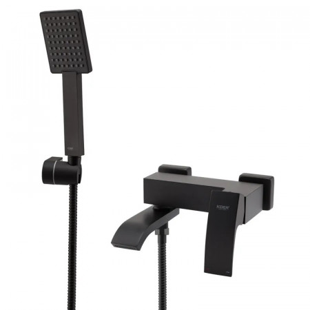 Змішувач для ванни з коротким виливом Koer KB-41007-05 (Колір чорний) (KR3455)