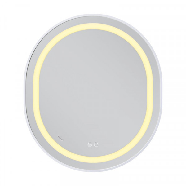 Дзеркало Mixxus Premium ELLIPSE MV05-80x70-Reverse WHITE з Led Touch, Anti-fog, димером (3-6,5kK) (MP6645)