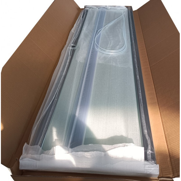 Душова кабіна з низьким піддоном Mixxus CUBIC SCT01-90x90x195-FB CHROME матове скло 4мм (MI6903)