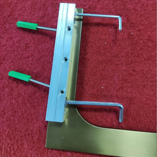 Душова перегородка Koer SR SP02-100x200-TR-12 Walk-In проз.скло Easy Clean 8мм, матове золото (KR5396)