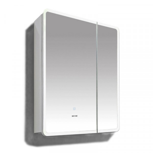 Дзеркальна шафка Mixxus Premium Olivary CM01-60x70x13 з LED Touch, димером, регулятором яскравості (MI8294)