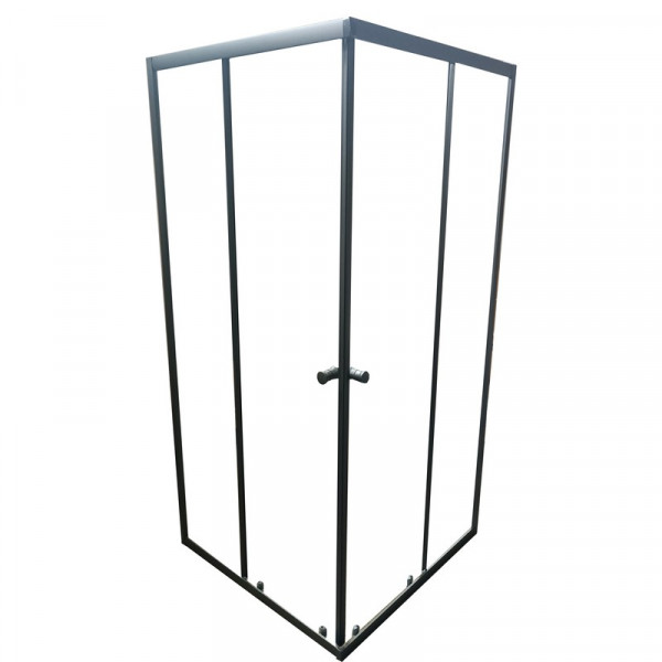 Душова кабіна без піддону Mixxus CUBIC SC01-90x90x185-TR GRAPHITE прозоре скло 4мм (MI6907)