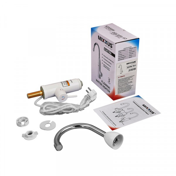 Водонагрівач 3,3 kW проточний з індикатором температури, MIXXUS Electra 150-E (MI8170)