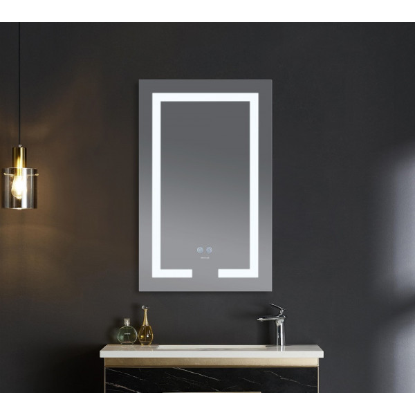 Дзеркало Mixxus HARD MR07-50x80 з Led Touch, Anti-fog, димером, регулятором яскравості (MX9992)