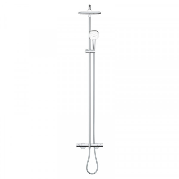 Душова система настінного монтажу з термостатом для ванни Grohe Tempesta System 250 Cube (26691001)