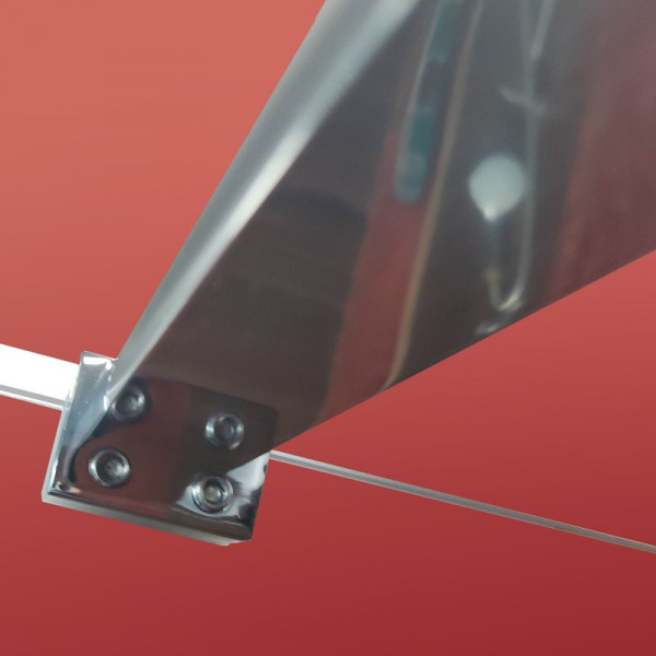 Душова перегородка Koer SR SP03-120x200-TR-01 Walk-In прозоре скло Easy Clean 8мм, хром (KR5398)