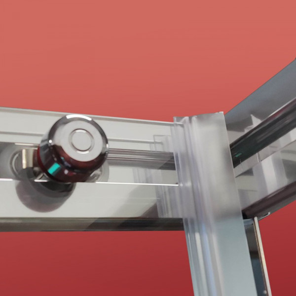 Бічна стінка до кабіни Koer SR SW05-90x200-TR-01 прозоре скло Easy Clean 6мм, хром (KR5407)