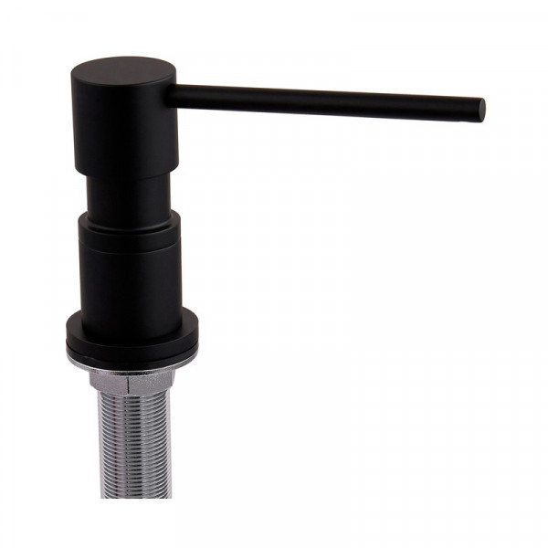 Дозатор для мийного засобу врізний Koer SDB-01-05 300 мл (колір чорний) (KR5626)