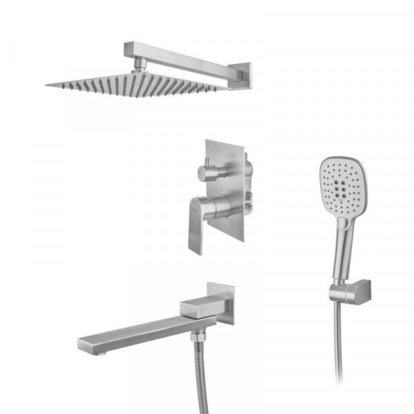 Вбудована душова система Koer KI-66015-02 (з нерж. сталі) (Колір нерж) (KR4785)