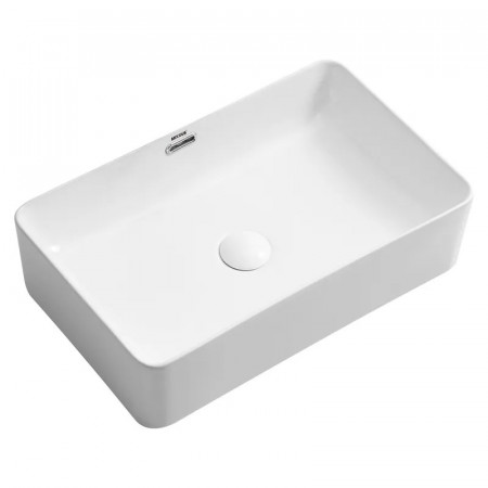 Раковина накладна Mixxus Premium QUADRO-0209 600х370х140mm з переливом (MP6522)