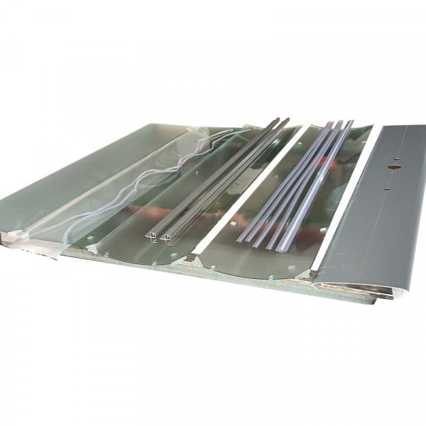 Бокс душовий без гідромасажу Mixxus STRONG SB01-90x90x215-FB SATIN з високим піддоном (MI6884)