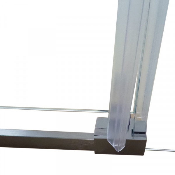 Душова кабіна без піддону Koer SR SC03-90x90x200-TR-07 прозоре скло Easy Clean 6мм, графіт (KR5359)