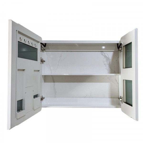 Дзеркальна шафка Mixxus Premium Olivary CM01-70x70x13 з LED Touch, димером, регулятором яскравості (MI8295)