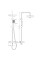 Душова колона зі змішувачем з алюмінію CHAMPION PBC-009-J SILVER, 3 режими (CH6547)